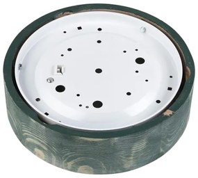 Brilagi - Lampada da soffitto PINO 1xE27/15W/230V pino/verde diam. 27,5 cm