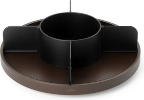 Organizer da bagno rotante in legno nero per cosmetici Bellwood - Umbra