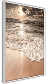 Poster  Beach of Memories  Cornice Quadri Cornice nera con pass-partout, Larghezza x Altezza Home decor 40x60