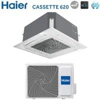 Climatizzatore Condizionatore Haier Cassetta a 4 Vie Inverter serie Cassette620 18000 Btu AB50S2SC2FA(H) R-32 Wi-Fi Integrato con Pannello Incluso