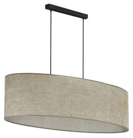 Duolla - Lampadario a sospensione con filo OVAL 2xE27/15W/230V marrone