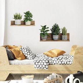 Adesivo da parete 60x35 cm 3D effect Green Plants - Ambiance