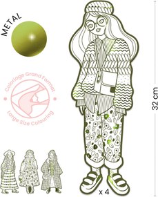 Disegni da colorare per piccoli stilisti - Bowie & amiche