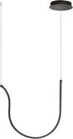 Lampada a sospensione ARQUA LED in metallo verniciato 52 cm NERO