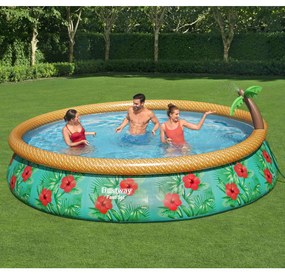 Set Piscina Gonfiabile Palme Paradisiache Fast Set 457x84 Cm /
