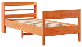 Letto senza materasso marrone cera 75x190 cm in legno di pino