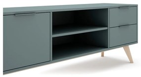 Mobile TV verde-grigio 180x53 cm Pisco - Marckeric