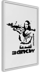Poster Banksy: Mona Lisa with Bazooka I