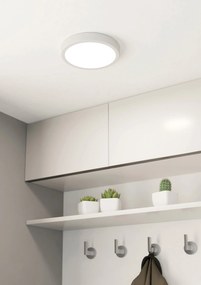 Plafoniera Moderna Fueva 5 In Acciaio Bianco Led Integrato 17W 3000K Ip44