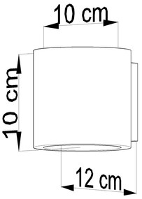 Lampada da parete in cemento Roda - Sollux