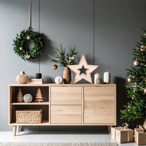 Brilagi - Decorazione natalizia a LED, 2x AA, 38x40 cm, stella