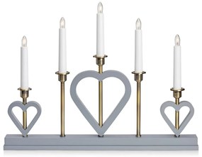 Decorazione luminosa natalizia grigia Melissa - Markslöjd