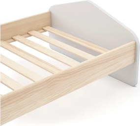 Letto per bambini bianco/naturale in pino 90x190 cm Estefania - Marckeric