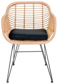 Set di 2 sedie da giardino in rattan artificiale Trieste - House Nordic