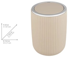 WENKO 25186100 - Cestino AGROPOLI 14,5x20 cm beige