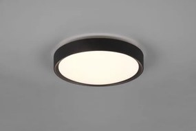 Plafoniera clarimo led ip44 d.33cm bordo cromo 659011832