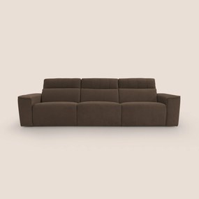 Clark Divano modulare 3 sedute con opzione relax elettrico in tessuto smacchiabile impermeabile T17