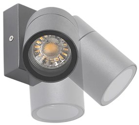 Lampada da parete per esterni antracite IP44 girevole e orientabile - Solo