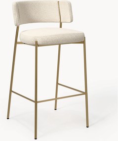 Sedia da bar imbottita in bouclé Samantha