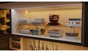 Organizzatore per scaffali 42x19 cm oro