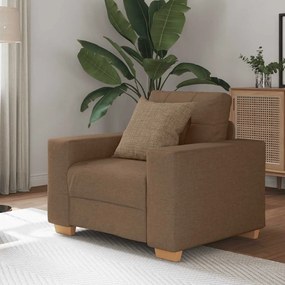 Divano Sedia Marrone 60 Cm İn Tessuto /