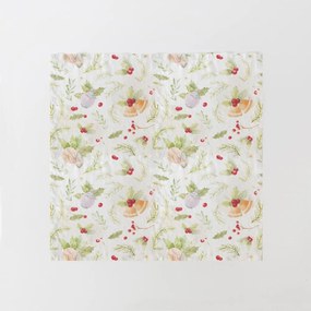 Set di 2 tovaglioli di lino natalizi Merry, 40 x 40 cm Christmas Print - Linen Tales