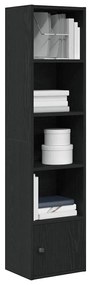 Libreria Rovere Nero 31x24x127 Cm İn Legno Multistrato /