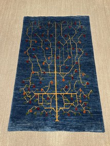 Gabbeh Tappeto persiano 160 x 100 Blu (Iran) Annodato A Mano