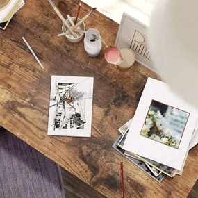 Scrivania SOLEA marrone/nera