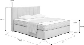 Letto boxspring beige 180x200 cm Olia Bold Line – Bonami Selection