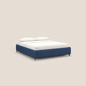 Sara sommier con giroletto contenitore in tessuto impermeabile T02 blu