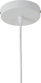 Lampada a sospensione moderna beige con naturale 50cm 3 luci - Drum Duo