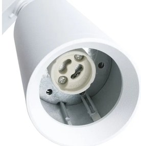 Faretto per sistema a binario MICA 1xGU10/25W/230V trifase bianco