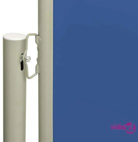 vidaXL Tenda Laterale Retrattile per Patio 220x300 cm Blu