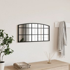 Specchio Da Parete Nero 60x30 Cm Arco İn Ferro /