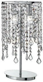 Lumetto breeze cromo e cristalli k9 2 luci attacco e14 25,5x25,5x4...