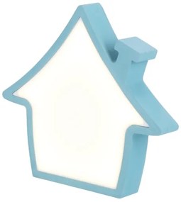 Lampada da tavolo LED per bambini HOUSE LED/10W/230V blu