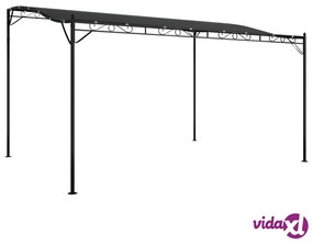 vidaXL Tettoia Antracite 4x3 m 180 g/m² Tessuto e Acciaio