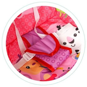 Sedia a dondolo per bambini ECOTOYS in rosa 3in1