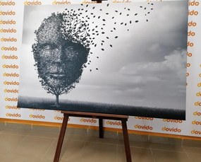 Stampa su tela – Volto astratto in forma di albero