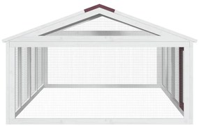 Box per animali moka 200x112,5x74 cm in legno massello di pino