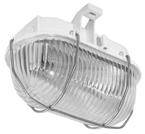 Plafoniera da esterno OVAL 1xE27/60W/230V IP44 bianco