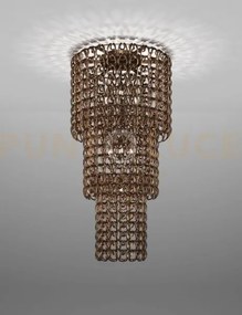Giogali lampadadario a soffitto ca3 cristallo bronzo e bronzo opaco...