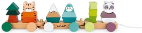 Trenino in legno - La gita degli animali