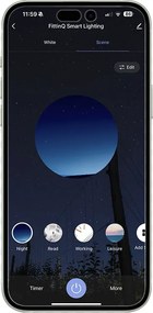 Lampada da parete intelligente nera 24 cm incl. 2 Wifi G9 - Otan