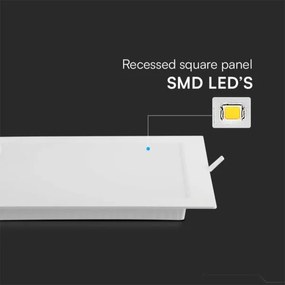 Lampada LED da incasso LED/3W/230V 9x9 cm 6500K bianco