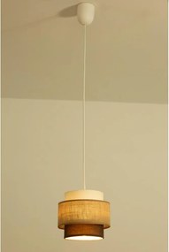 Brilagi - Lampada a sospensione con cavo RESNA 1xE27/60W/230V Ø 20 cm beige/nero
