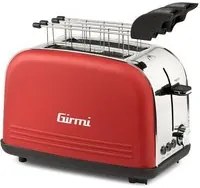 Tostapane girmi tp5702 toaster red e silver