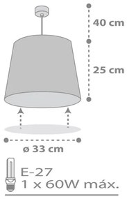 Dalber 82212B -  Lampadario per bambini STAR LIGHT 1xE27/60W/230V bianco