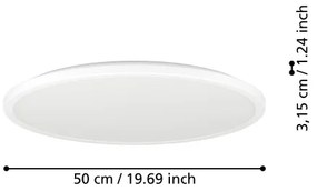 Eglo 901473 - LED RGBW Lampada dimmerabile da esterno ROVITO-Z 16,8W/230V diametro 50 cm IP44 bianco